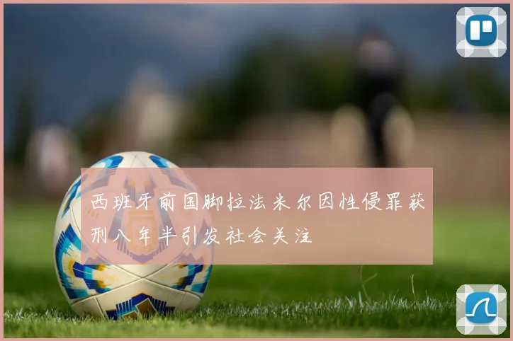 西班牙前国脚拉法米尔因性侵罪获刑八年半引发社会关注